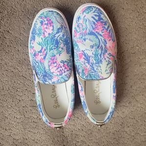 Lilly Pulitizer, size 7 slip on shoes